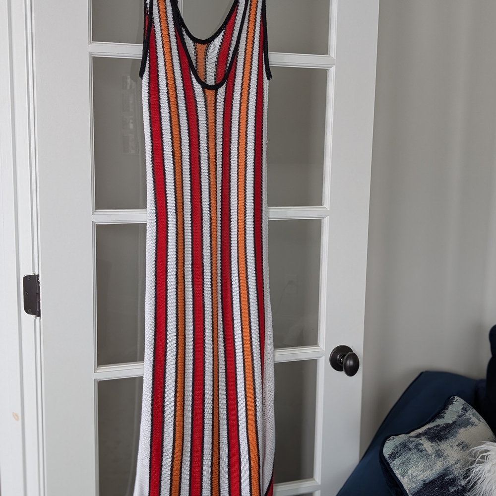 Colorful Crochet Maxi Dress/Cover-up